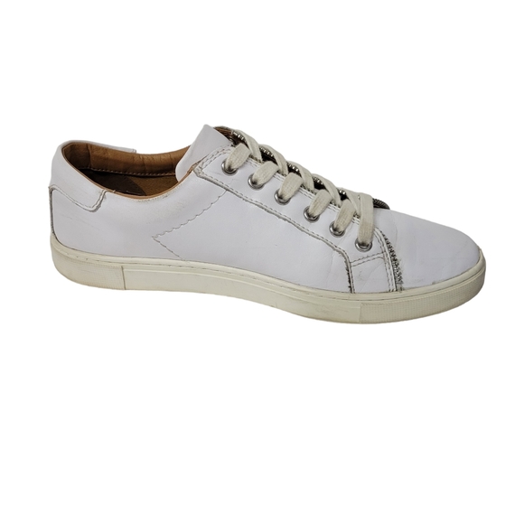 Frye White Leather Women's Sneakers - Picture 4 of 9
